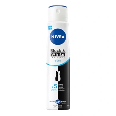 Abbildung von NIVEA Black&amp;White Invisible Pure Antitranspirant Spray für Damen 250 ml