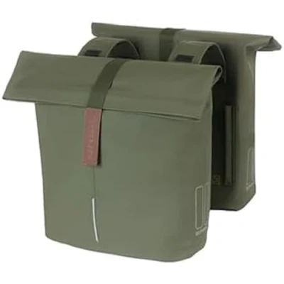 Abbildung von Doppelpacktasche Basil City 28 32 Liter 12 X 29 30 Cm Moss Green