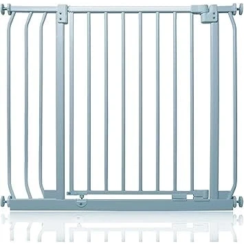 Abbildung von Safetots Elite Sicherheitsschutzgitter, 80cm 89cm, Mattgrau, Treppenschutzgitter mit Druckmontage, Sicherheitsbarriere, Einfache Installation