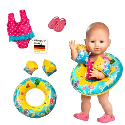 Abbildung von Puppen Schwimm Set mit Badeanzug
