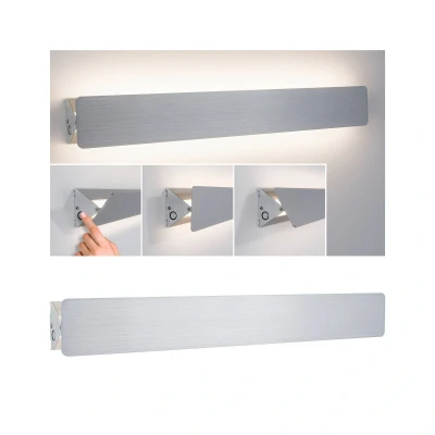 Abbildung von Paulmann 79514 LED Deckenleuchte Wandleuchte Katla 580lm 230V incl. 1x12 Watt Deckenlampe Alu gebürstet Wohnzimmerlampe 2700 K