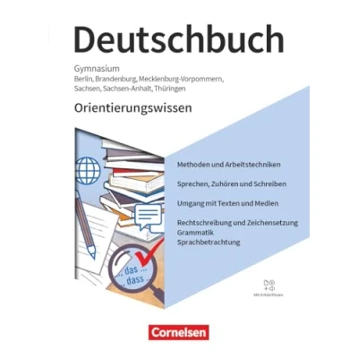 Abbildung von Deutschbuch Gymnasium Berlin, Brandenburg, Mecklenburg Vorpommern, Sachsen, Sachsen Anhalt und Thüringen Neue Ausgabe 5. 10. Schuljahr: Orientierungswissen Schulbuch Mit Erklärfilmen