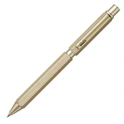 Abbildung von Rhodia 9345C 3 in 1 ScRipt Multipen 2 Kugelschreiber 0,5 mm schwarz &amp; rot + Druckbleistift Graphit mm, Stück, Gold