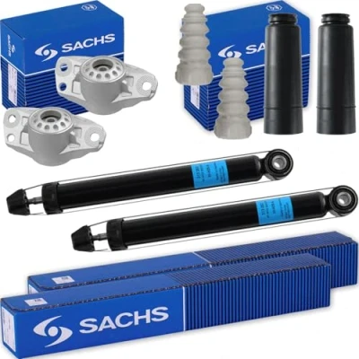 Abbildung von 2x SACHS Gasdruck Stoßdämpfer hinten + Domlager für Q3 8U 5N