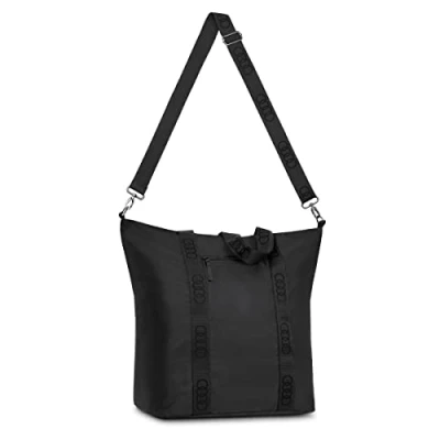 Abbildung von Audi collection 3152200200 Tasche faltbar Tragetasche Ringe Logo Handtasche, schwarz