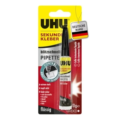 Abbildung von UHU Klebstoff Sekundenkleber Blitzschnell Pipette 10g