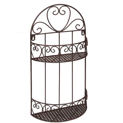 Abbildung von Ambiente Haus Deko Wandregal &quot;Wandregal rund antikbraun 50cm&quot;, (1 St.)