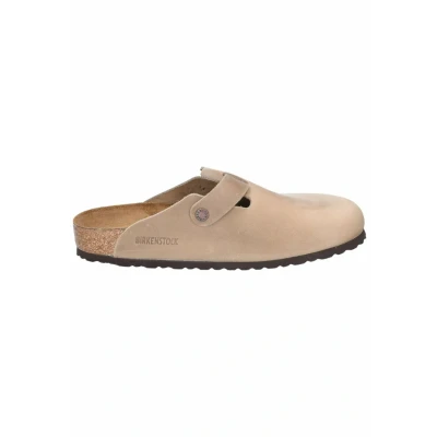 Abbildung von Birkenstock Pantolette flach, Herren, Größe: 42, Beige Schuhe