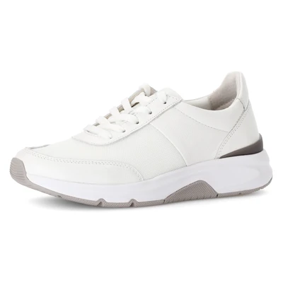 Abbildung von Gabor Damen Low Top Sneaker, Frauen Halbschuhe,schnürschuhe,schnürer,straßenschuhe,Strassenschuhe,Sportschuhe,Weiss,35 EU / 2.5 UK