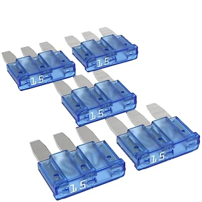 Abbildung von AUPROTEC Micro 3 Kfz Sicherungen Flachstecksicherungen MikrOTO III 5A 15A Auswahl: Ampere blau, 5 Stück