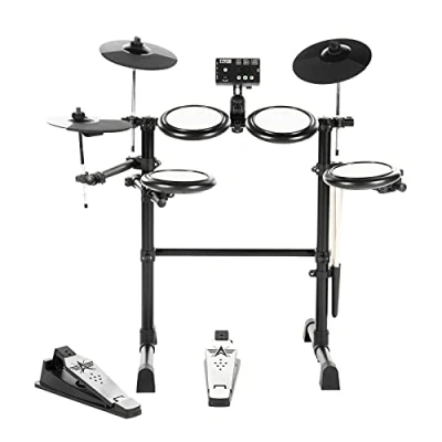 Abbildung von Fame DD Lite V2 E Drum Set, Elektronisches Schlagzeug Set mit 144 Sounds, 12 Drumsets, Aux Eingang, MIDI, Drumsticks, Key, Mesh Heads, Schlagzeug, Schwarz