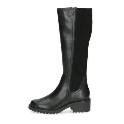 Abbildung von CAPRICE Damen Hohe Stiefel mit Absatz Reißverschluss Elegant, Schwarz (Black Comb), 37 EU