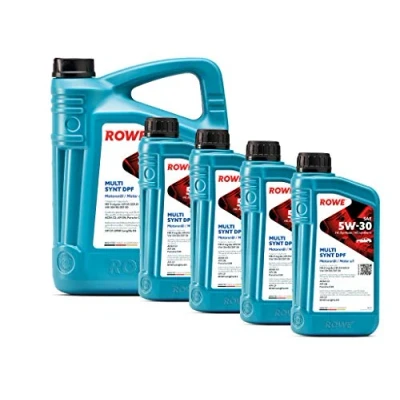 Abbildung von ROWE 5 + 4x 1 Liter HIGHTEC MULTI SYNT DPF SAE 5W 30 Motorenöl PKW Motoröl für Modelle mit Abgasnachbehandlung und Turboaufladung