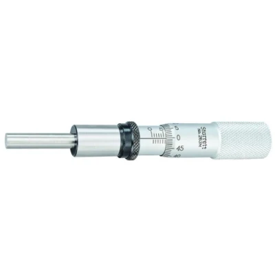 Abbildung von Starrett 263ML Mikrometerkopf, 0 25 mm Bereich, 0,01 Teilung, +/ 0,002 Genauigkeit, Einfache Kausche, Kontermutter