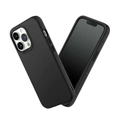 Abbildung von RhinoShield Case kompatibel mit [iPhone 13 Pro] SolidSuit Stoßdämpfende &amp; schlanke Schutzhülle Premium Finish 3.5 Meter Fallschutz Austauschbare Kamera Ringe Klassik Schwarz