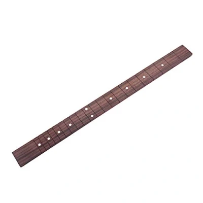 Abbildung von Alnicov Gitarren Griffbrett mit Schlitzen, 21 Bünde, Palisander für 3 saitige Zigarrenkasten, Gitarre, DIY Zubehör