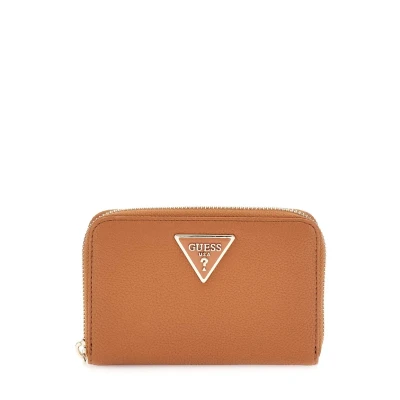 Abbildung von Guess Laurel Logodreieck Geldbörse, Damen, Größe: One Size, Braun