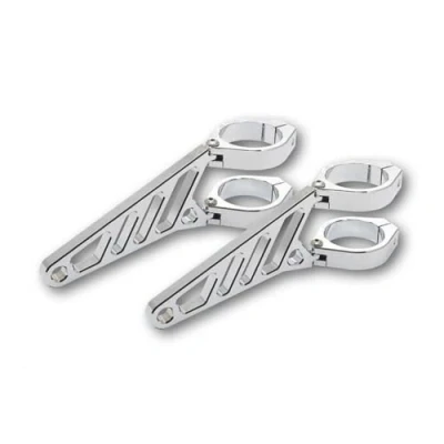 Abbildung von Highsider Lampenhalter Alu Vario lang für 42 43 mm Gabel chrom