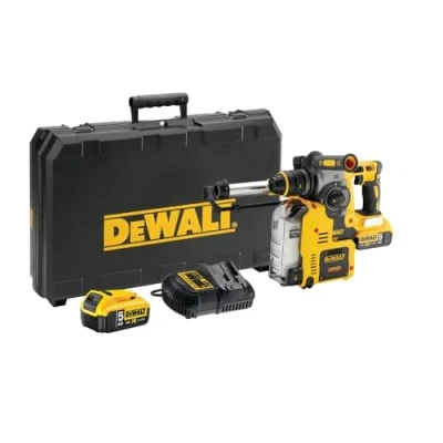 Abbildung von DeWALT Akku Kombihammer DCH275P2, 18 Volt, Bohrhammer, SDS Plus, Grau, Schwarz, Gelb, Bürstenloser Motor, 2,4 cm, 1100 RPM, 1,3 cm