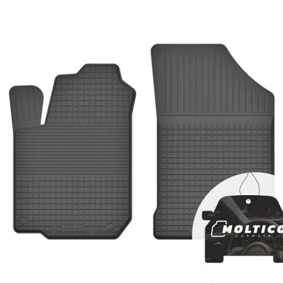 Abbildung von Vorne Gummimatten mit Rand Auto Fußmatten Gummi Automatten Passgenau 2 teilig Set passend für Renault Kadjar ab 2015
