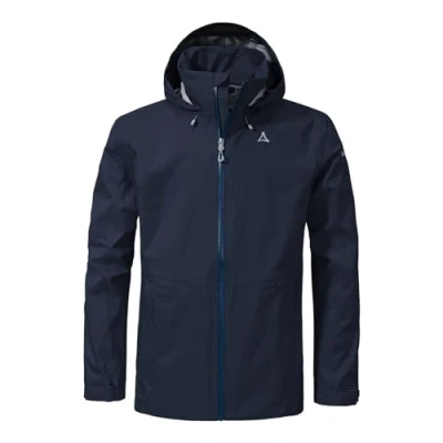 Abbildung von Schöffel Aiplspitz Regenjacke / wasserabweisende Jacke, Herren, Größe: 56, Blau