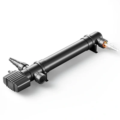 Abbildung von SunSun CUV 155 Teichklärer 5000 l/h / 55 W UVC, Vorklärgerät für Teichfilter &amp; Teichpumpe, Wasserklärer mit UV Lampe, Lichtfilter zur Algenbekämpfung