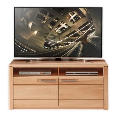 Abbildung von NATURE ONE TV Lowboard in Kernbuche teil massiv FSC zertifiziert Moderner Schrank mit viel Stauraum für Ihr Wohnzimmer 131 x 58 45 cm (B/H/T)