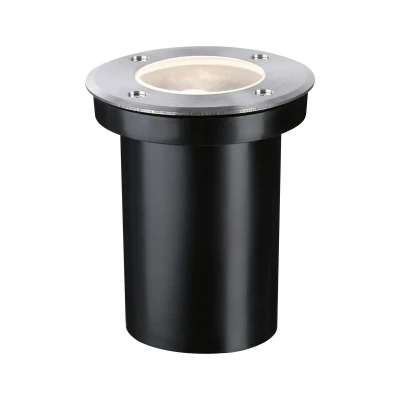 Abbildung von Paulmann Einbauleuchte &quot;Floor IP65 110mmmax. 10W 230V Edelstahl&quot;, 1 flammig, Leuchtmittel GU10 ohne Leuchtmittel, Bodeneinbauleuchte