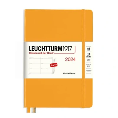 Abbildung von LEUCHTTURM1917 367616 Wochenkalender Medium (A5) 2024, 12 Monate, Rising Sun, Englisch