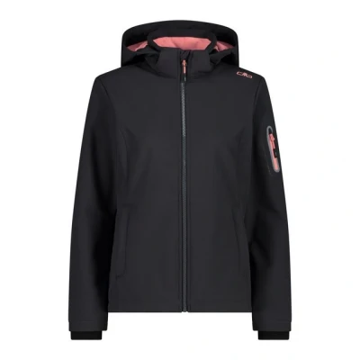 Abbildung von CMP Woman Jacket ZIP HOOD Softshelljacke, Damen, Größe: 38, Antracite/lotus