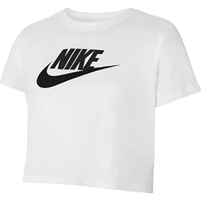 Abbildung von Nike Sportswear TEE CROP Futura Tshirt print für Kinder, Größe: 122/128, White/black