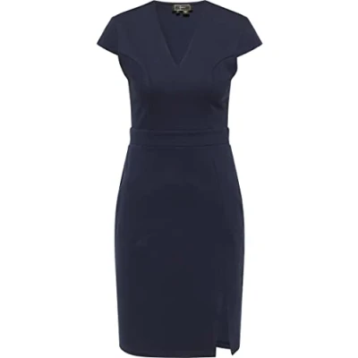 Abbildung von faina Damen Etuikleid Sookie Kleid, Marine, XS