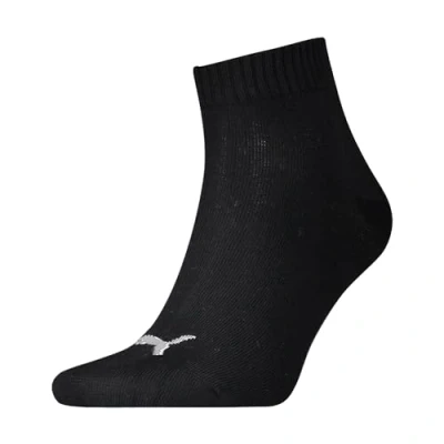 Abbildung von Licence Puma einfarbige Quarter Socken 3er Pack Black Größe: 35 38