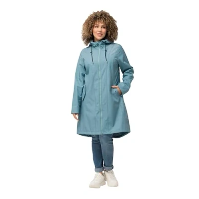 Abbildung von Ulla Popken Softshelljacke HYPRAR Softshell Longjacke wasserabweisend Kapuze