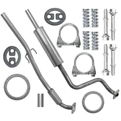 Abbildung von Mitteltopf Auspuff Mittelschalldämpfer für Toyota Yaris 1 I P1 Schrägheck 1.3