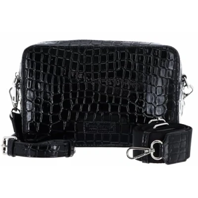 Abbildung von Seidenfelt Umhängetasche, Damen, Größe: One Size, Croco print black