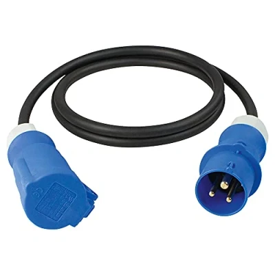 Abbildung von AS Schwabe 61370 Strom Verlängerungskabel Schwarz/Blau 5 m (61370)