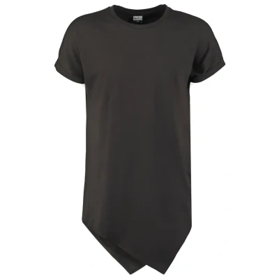 Abbildung von Urban Classics Asymetric LONG TEE Tshirt print, Herren, Größe: Small, Black