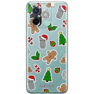 Abbildung von Babaco ERT Group Handyhülle für Xiaomi REDMI 12C/ 11A Original und offiziell Lizenziertes Muster Winter 006 optimal an die Form des Handy angepasst, teilweise transparent