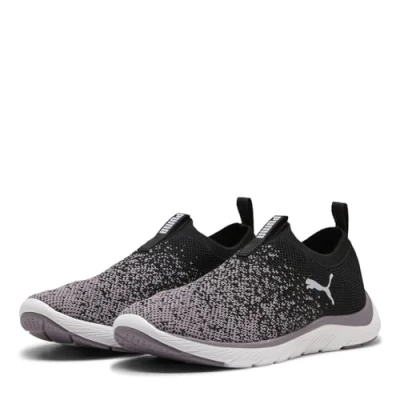 Abbildung von PUMA Damen Softride Remi Slip on Knit WN&#039;s Straßen Laufschuh, Black Plum Jam, 39 EU