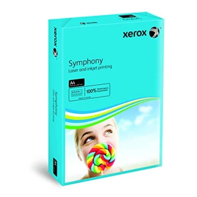 Abbildung von Xerox 003R93959 farbiges Druckerpapier Kopierpapier Symphony intensiv Din A4, 80 g/m², 500 Blatt pro Pack, dunkelblau
