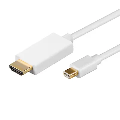 Abbildung von Goobay 1m Mini DisplayPort/HDMI™ Adapterkabel [MAC oder PC, audiofähig, vergoldete Kontakte, mit Verriegelung]