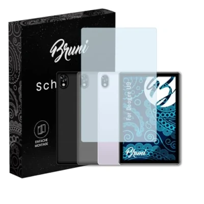Abbildung von Bruni Schutzfolie kompatibel mit Doogee U9 Folie, glasklare Displayschutzfolie (2X)