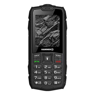 Abbildung von Hammer ROCK 2G, 2,4&quot; Display, 1800 mAh, 32 MB Schwarz für Baustelle Handy
