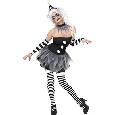 Abbildung von Metamorph Kostüm Paintomime Horrorclown für Frauen, Der Horror: untote Pantomime ununterbrochen am Posen!
