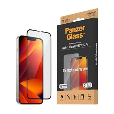 Abbildung von Apple iPhone 14 Panzerglas PanzerGlass Ultra Wide Fit Anti Bacterial Screenprotector incl. applicator Antibakterieller