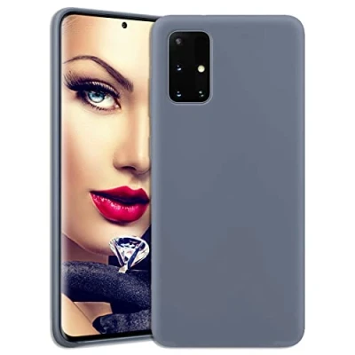 Abbildung von mtb more energy® Soft Silikon Hülle kompatibel mit Samsung Galaxy S20 FE Fan Edition (SM G780,6.5&#039;&#039;) grau Ultra Silk Touch Liquid Silicone Case Handyhülle Cover Tasche