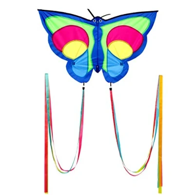Abbildung von Kinderdrachen Betty Butterfly (bunt). Einleiner flugfertig inkl. Schnur