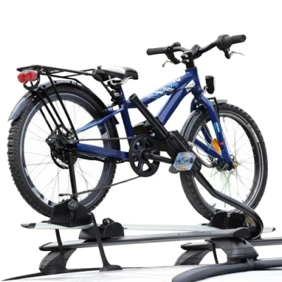 Abbildung von OMAC Fahrradträger P Style Fahrradhalter für Fahrräder bis 25 kg Dach Grundträger TÜV