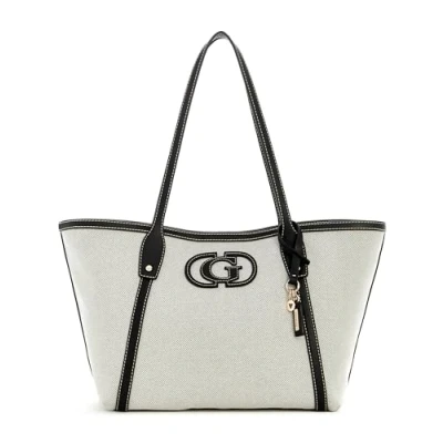 Abbildung von Guess Sebina TOTE Handtasche, Damen, Größe: One Size, Natural/black